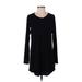 J.Crew Casual Dress - Sweater Dress: Black Dresses - Women's Size Small