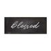 Trinx Thankful, Grateful, Blessed - Farmhouse Blessed - on Wood in Black/Brown/White | 7 H x 20 W x 1.25 D in | Wayfair