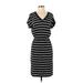 Banana Republic Factory Store Casual Dress - Midi: Black Stripes Dresses - Women's Size X-Small