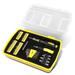 DNA Motoring 51 Piece Portable Household Hand Tool Kit Storage Tool Box (Yellow) Plastic | 10.8 H x 8 W x 2 D in | Wayfair TOOLS-00038
