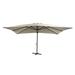 Arlmont & Co. Mitsuya 13' x 10' Rectangular Lighted Cantilever Umbrella in Brown | 103.6 H x 156 W x 120 D in | Wayfair