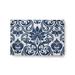 White 36 x 24 x 0.12 in Indoor/Outdoor Area Rug - Astoria Grand Reston Floral Machine Woven Chenille Indoor/Outdoor Area Rug in Blue/Chenille, | Wayfair