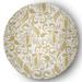 White/Yellow 60 x 60 x 0.12 in Indoor/Outdoor Area Rug - Alcott Hill® Azaneth Floral Machine Woven Chenille Indoor/Outdoor Area Rug in Yellow/Cream Chenille, | Wayfair
