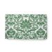 Green/White 30 x 18 x 0.12 in Indoor/Outdoor Area Rug - Astoria Grand Totman Floral Machine Woven Chenille Indoor/Outdoor Area Rug in Chenille, | Wayfair