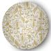 White/Yellow 60 x 60 x 0.12 in Area Rug - Alcott Hill® Aurora French Country Chenille Area Rug-CRF833YE3 Chenille, | Wayfair