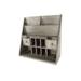 Gracie Oaks Tayhlor Folding Desk Organizer Wood in Brown/Gray | 15 H x 15 W x 6.2 D in | Wayfair D9797C01512742BC956390B84178F64A