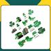 The Holiday Aisle® 24 Piece Shamrocks Dinosaur Cutouts Gnome Pendant Holiday Shaped Ornament Set in Black/Brown/Green | Wayfair