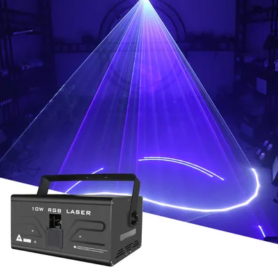 Lumière Laser led DMX512 10W 30kpps Disco fête musicale projecteur Laser scène DJ spectacle