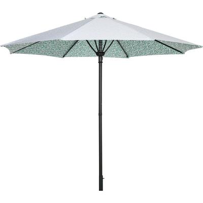 Sonnenschirm, leichtes Öffnen und Schließen, Windhaube, zweiteiliger Metallmast, grün, 2,92 x 2,92