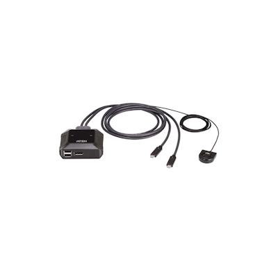 ATEN US3312 2-Port USB-C 4K DisplayPort KVM Switch Image