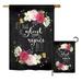 Breeze Decor BD-EX-G-115120-IP-BO-D-US18-SB G165120-BO Let Us Rejoice Inspirational Expression Impressions Decorative Vertical 13 x 18.5 in. Double Sided Garden Flag