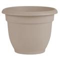 Bloem 100279 8 in. Ariana Self Watering Planter Pebble Stone Beige