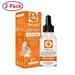 2 Pack Vitamin C Face Serum Hyaluronic Acid Serum. Best Anti Aging Face Serum -20% VC Natural Skin Care