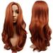 DOPI 63cm Womens Girls Sexy Long Curls Wavy Party Wigs Long Curly Hair Synthetic Wig