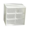 9 Drawer Storage Cabinet Drawers Storage Mounted / Desk Stanfing Multi Compartment Organizer for Makeup Supplies - White