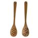 Disney Dining | Disney Parks Mickey Mouse Bamboo Spoons W/ Holes 11”Cooking Kitchen Utensils Set | Color: Red | Size: Os