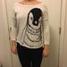 American Eagle Outfitters Tops | American Eagle Penguin Long Sleeved Graphic Tee | Color: Black/White | Size: M