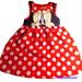 Disney Dresses | Disney Mini-Mouse Dress Black And Red With White Polka-Dots, Size 3t | Color: Black/Red | Size: 3tg