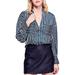 Free People Other | Free People Womens Mad About You Buttondown Shirt, Navy, Small | Color: Black | Size: S