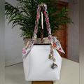 Coach Bags | Coach Accessories On A Generic Jil Sander Kisslock Bag...Custom Put Together | Color: Silver/White | Size: Os