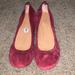 J. Crew Shoes | J. Crew Cece Ballet Flat Dark Red Burgundy | Color: Red | Size: 8