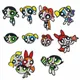 Patch brodé Powerpuff Girls Anime patchs thermocollants vêtements pantalons appliques de dessin