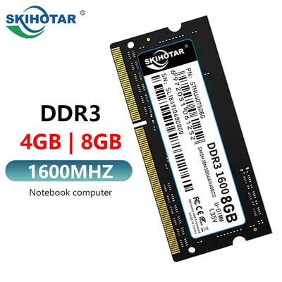 SKIHOTAR DDR3 So Dimm Ram Notebook Memory Module DDR3 4GB 8GB 1333MHZ 1600MHZ PC4 Memoria RAMS