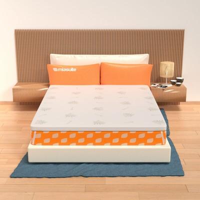 Miasuite - Topper aus Memory Foam 90x200 - 5 cm hoch, abziehbar, Gewebe Aloe Vera Matratzenauflage Image
