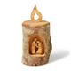 Candle Nativity Scene Handmade Out Of Olive Wood In The City Of Bethlehem The Holy Land OWY 001