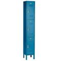 Global Industrial 238233BL 12 x 15 x 24 in. Paramount Locker 3 Tier - 3 Door Assembled Blue