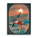 Flamingoes Airplane Window Clouds Animals & Insects Graphic Art Black Framed Art Print Wall Art