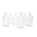 Koyal Wholesale Glass Bud Vases Small Apothecary Bottles Bulk Decorative Jars Vintage Centerpieces Clear Set of 6
