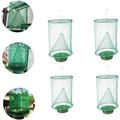 4 Pack Fly Trap Garden Ranch Orchard Trap Ranch Fly Trap Flay Catcher The Most Effective Trap Ever Made with Pots Flay Catcher New Fly Red Drosophila