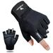 Atercel Workout Gloves for Men Women Gym Weight Lifting Gloves With Hooks Black L