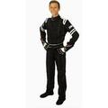 Simpson Racing LY22271 Legend II SFI-1 Racing Suit Youth Medium Black/Black