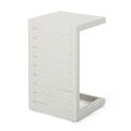 YUFENGYUFENG Miller Outdoor End Table White