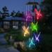 RnemiTe-amo Dealsï¼�Windbell Wind Chimes Solar LED Wind Chime Transparent Hummingbird Wind Chime Color Changing