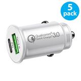 5-Pack USB C Car Charger Fast Charging[PD20W&QC18W] Type C Car Cigarette Lighter USB Charger Freedomtech USB-C Car Charger Adapter Compatible with iPhone 14 Pro Max Plus 13 12 iPad Samsung Google