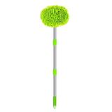 Andoer 2 in 1 Chenille Microfiber Car Wash Brush Mop Car Cleaning Brush Mitt with Long Handle Car Cleaning Tool Kit Brush Duster Paint Scratch Free