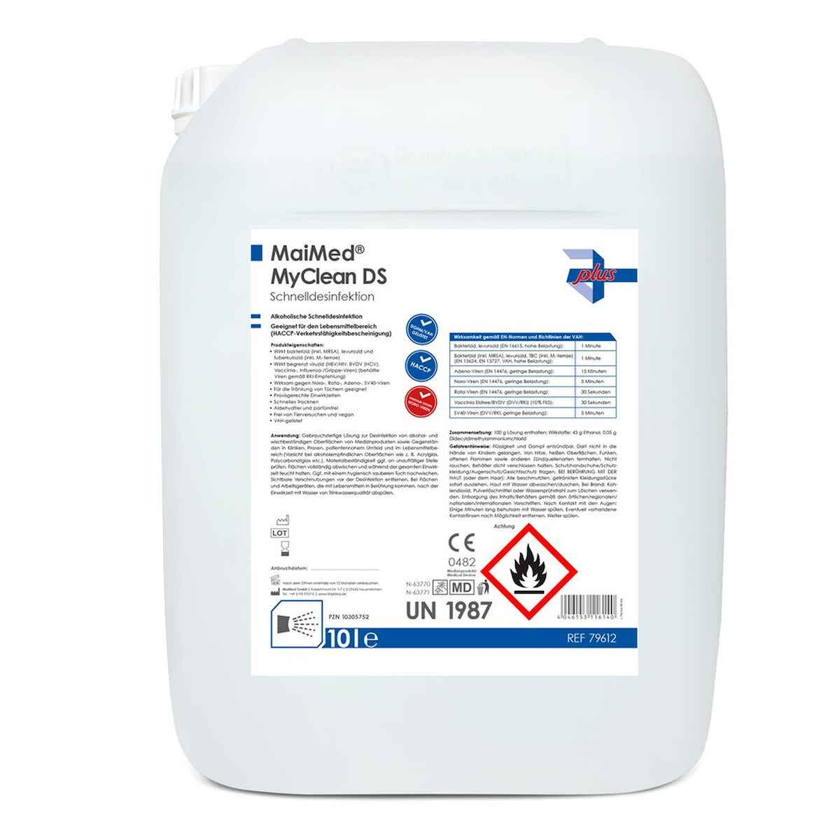 MaiMed MyClean DS - Schnelldesinfektionsmittel - 2 x 5L - Desinfektionsmittel Image