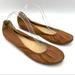 J. Crew Shoes | J. Crew Brown Leather Ballet Flats Size 10 | Color: Brown | Size: 10