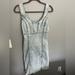 Zara Dresses | Denim Tank Dress | Color: Tan | Size: M