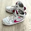 Nike Shoes | Kids Nike High Tops White/Pink Size 13 | Color: Pink/White | Size: 13g