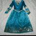 Disney Costumes | Disney Store Princess Merida Dress Ballgown 7/8 | Color: Gold/Green | Size: 7/8