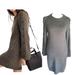 Madewell Dresses | Madewell Sweater Dress, Grey/Green, Medium | Color: Green | Size: M