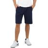 Bermudas TRIGEMA "TRIGEMA Shorts in strukturierter Sweat-Qualität", Herren, Gr. M, US-Größen, blau (navy), 55% Polyester, 45% Baumwolle, casual, Hosen