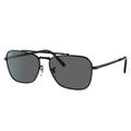 Ray-Ban RB3636 New Caravan Sunglasses Black Frame Dark Grey Lens 58 RB3636-002-B1-58