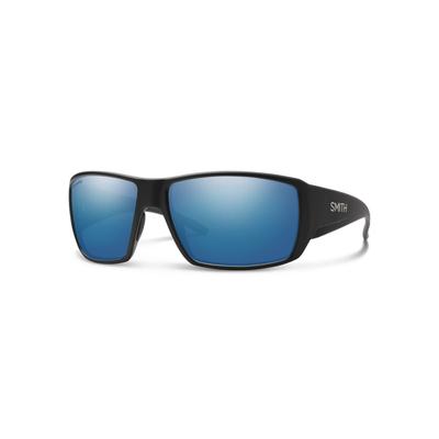 Smith Optics Guide's Choice Sunglasses ChromaPop Polarized Blue Mirror Lens Matte Black Frame 20494712462QG