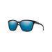 Smith Optics Shoutout Sunglasses Matte Black Frame ChromaPop Polarized Blue Mirror Lens 20230200357QG