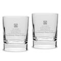 NVC Wildcats 11.75oz. Two-Piece Luigi Bormioli Square Double Old Fashion Glass Set